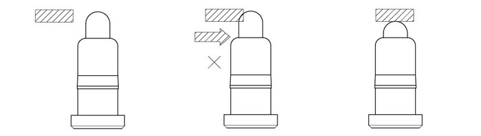 Pogo Pin 介紹插圖12 Pogo Pin下壓方向設計